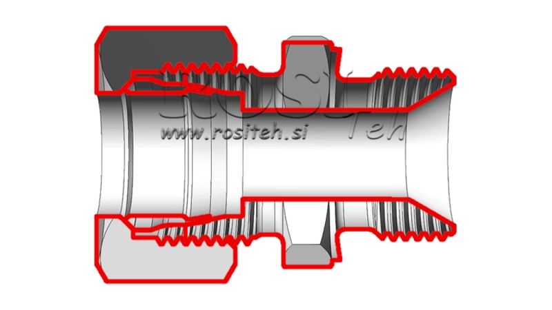 HIDRAVLIČNI DVOVIJAČNIK Z MATICO AL18-BSP1/2
