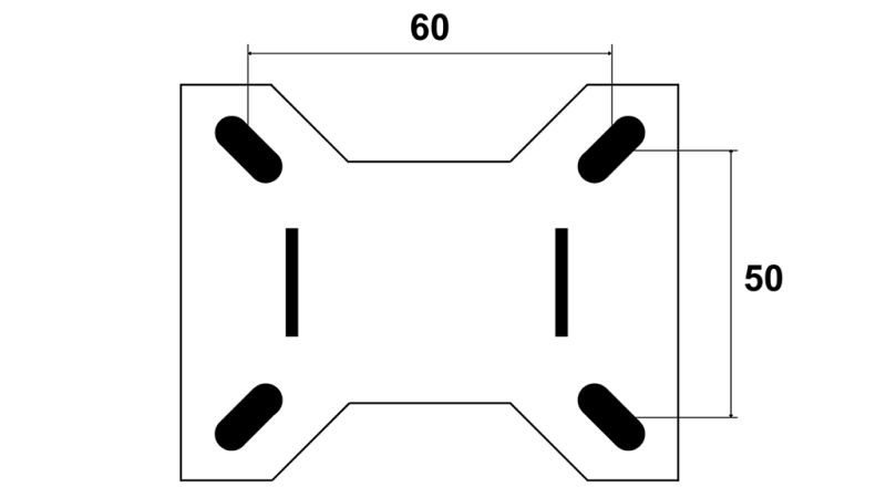 KOLÍČKO 75mm S FIXNÍM PODSTAVCEM