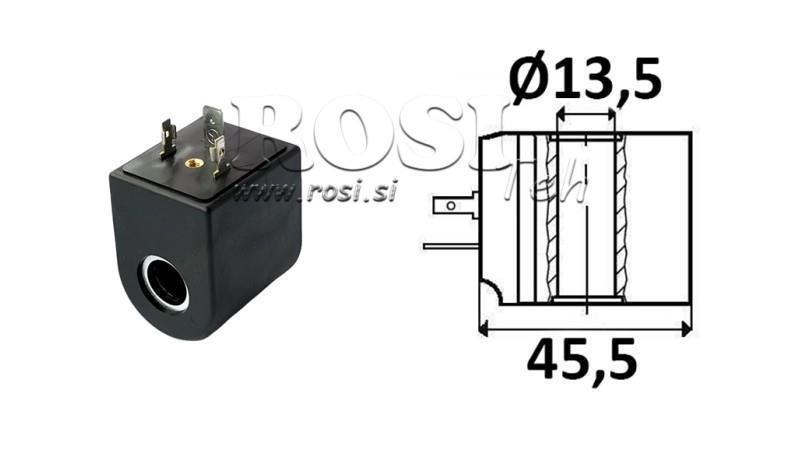 ELEKTROMAGNETISCHE SPULE 230V DC - CB08 - fi 13.5mm-39.3mm 17W