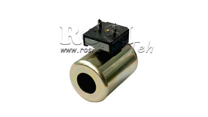 BOBINA ELETTROMAGNETICA 12V DC - CB14 - fi 22.22mm-59mm 30W IP65