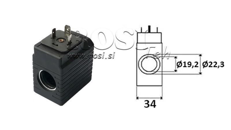 ELEKTROMAGNETISCHE SPULE 24V DC - YE45 - fi 19.2mm-50mm 30W