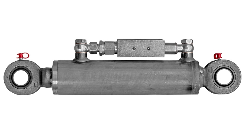 HYDRAULISK CYLINDER 60/40-165 MED OMKOPPLINGSVENTIL – PLOG FÖR JORDARBETE