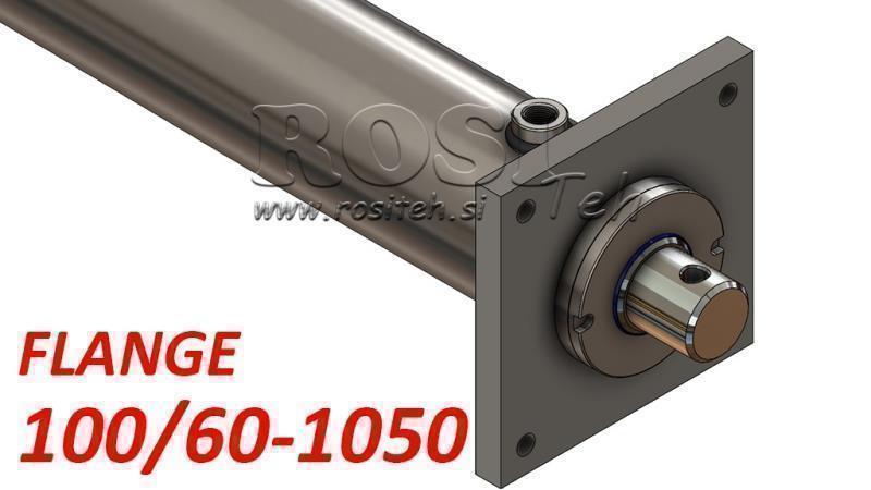 hydraulcylinder med monteringsplatta 100/60-1050