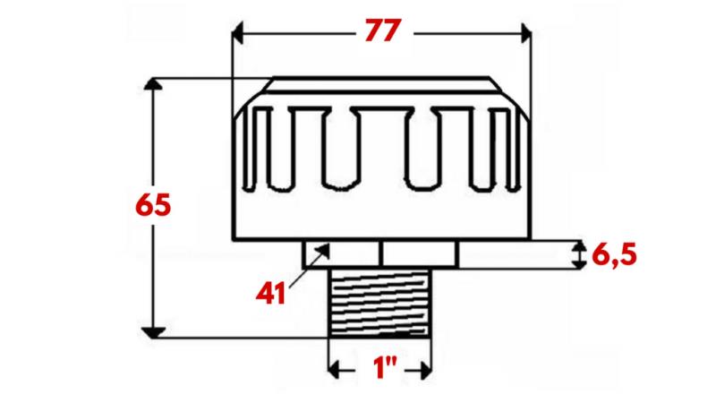 METAL FILLER CAP WITH VENT 3/4''