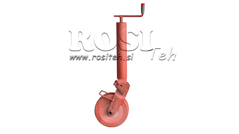 PIE DE SOPORTE ROSCADO 300MM - 1500KG CON RUEDA DE SOPORTE