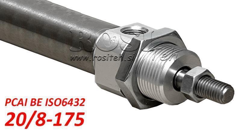 PNEUMATISK CYLINDER PCAI 20/8-175 BE ISO6432