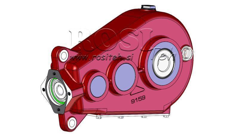 RIDUTTORE - MOLTIPLICATORE RT400 PER MOTORE IDRAULICO MP/MR/MS relazioni 35,2:1