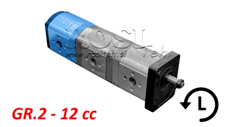 HYDRAULISK PUMP 20A12X066 BAK GR.2 12 CC VÄNSTER