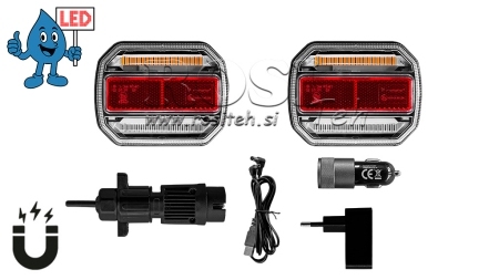 LED MAGNETISK LJUSKIT - TRÅDLÖS 12/24V CANBUS