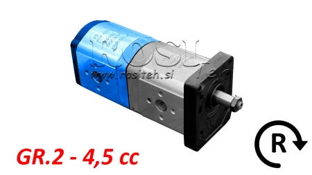 HYDRAULISK PUMP 20C4,5X066 BAK GR.2 4,5 CC HÖGER
