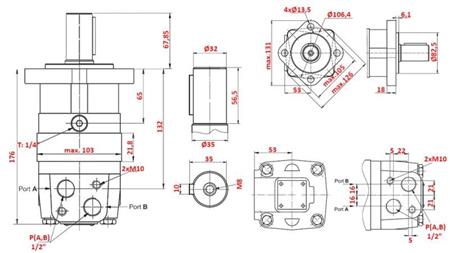 MOTORE IDRAULICO MS 125