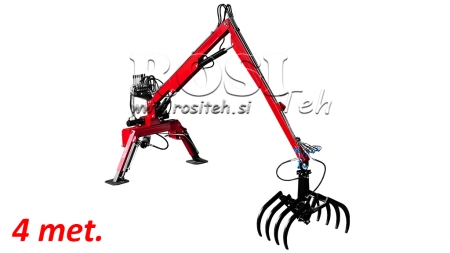 TRACTOR HYDRAULIC LOADER WITH FORKS HUT 4M