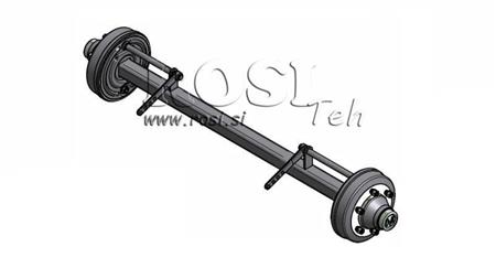 AKSEL TIL TRAILER 8300 kg MED BREMSER (1600 mm)