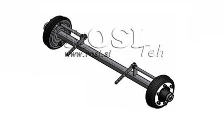 ACHSE FÜR ANHÄNGER 5400 kg MIT BREMSE (1500 mm)