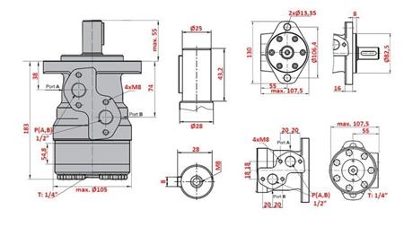 HYDRAULISK MOTOR MR 315