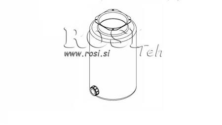 SERBATOIO METALLICO ROLL PP 10 LITRI ORIZZONTALE-VERTICALE