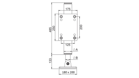 HYDRAULISCHE BEIN BIDIREKTIONAL 365mm - 5.000kg