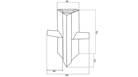 VERZINKTE AXT FÜR HOLZSPALTER 170MM 12-19 TON