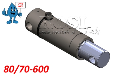 HYDRAULISK CYLINDER MONO 80/70-600