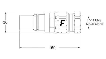 MOŠKA HITRA SPOJKA ZA MULTI-FASTER 9/16 3PLK,3PLV B - MOBILNI DEL