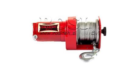 12 V-os elektromos csörlő DWM 2000 ST - 907 kg