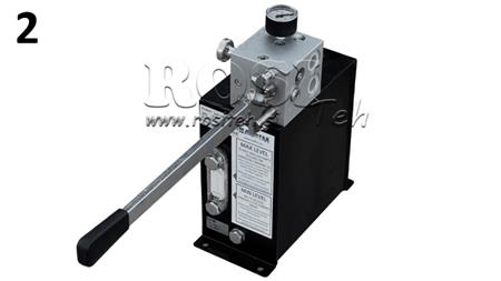 HYDRAULIK RVBR AUTOMATISCHES VENTIL FÜR FEDERZYLINDER MIT RESERVOIR UND NOTHEBEL