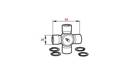 KRYSS F-24.00X62.00 FOR ECO KARDAN 790mm 35-60HP STANDARD