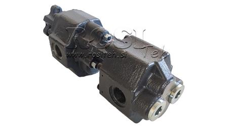 HYDRAULISK GJUTJÄRN PUMP TANDEM 60 60cc-200 bar REVERSIBEL