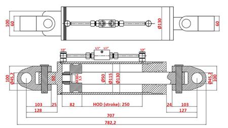 HYDRAULISK DRAGARE SPECIAL - 4:E KLASS 115/50-250 (180-380HK)(45.2mm)