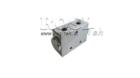 VALVOLA DI DISTRIBUZIONE IDRAULICA FLUSSO V1020 DFL 1-3 lit - 3/8 - 250 bar (max.300 bar) METALLO