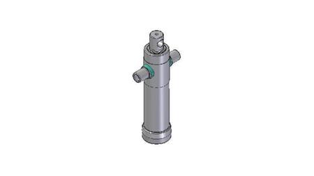 2021F -TELESCOPISK CYLINDER STANDARD/HÅL 2 STEG RESA 525 DIAMETER 80