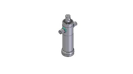 2034F -TELESCOPISK CYLINDER STANDARD/HÅL 3 STEG RESA 790 DIAMETER 95