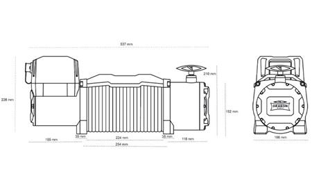 VERRICELLO ELETTRICO 12 V DWM 13000 HD - 5897 kg