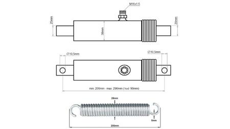 HYDRAULISK CYLINDER FÖR ÖPPNING AV FLAP 38/25-90