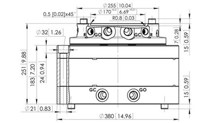 ROTATORE IDRAULICO CPR14-01 55000/14000 KG