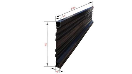 SIDOPANEL FÖR TIPP SLÄP 3 MET. - HÖJD 500 mm