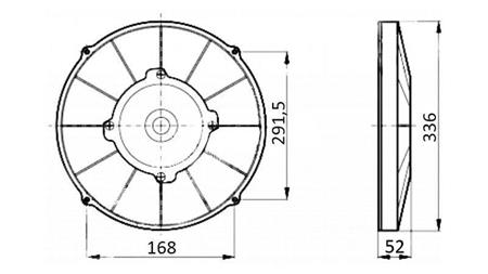 AXIALLÜFTER 305mm ZIEHEND 24V