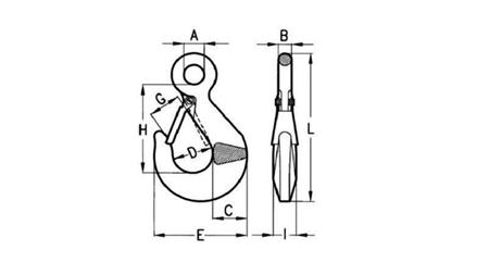 Haken mit Auge 2500 kg