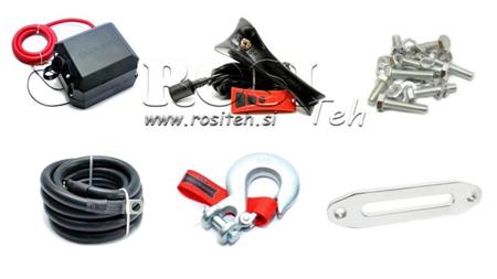 VERRICELLO ELETTRICO 12 V DWM 13000 HD - 5897 kg - CORDA SINTETICA