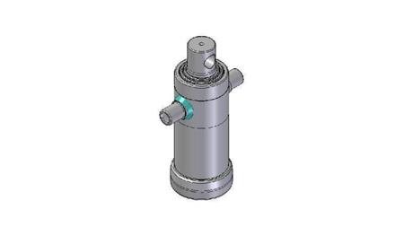 3031F -TELESCOPIC ZYLINDER STANDARD/LOCH 3 STUFEN HUB 593 DURCHMESSER 112