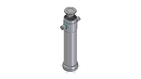 3096S - TELESCOPISK Sylinder STANDARD/KULE 5 TRINN SLAG 2490 DIAMETER 124