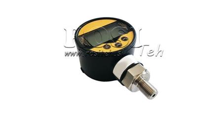 DIGITALMANOMETER DN63 VERTIKAL 0 - 600 BAR - 1/4