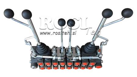 HYDRAULIKVENTIL HIAB 8xPC70   2X EURO JOYSTICK 3 POS