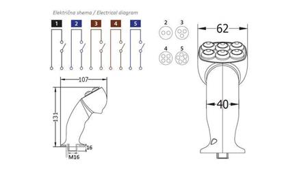 FERNBEDIENUNGSHANDGRIFF ROSI JOYSTICK - 5 TASTEN