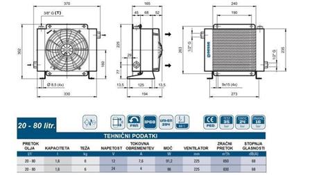 ÖLKÜHLER DC 12V HY01602 20-80 LIT