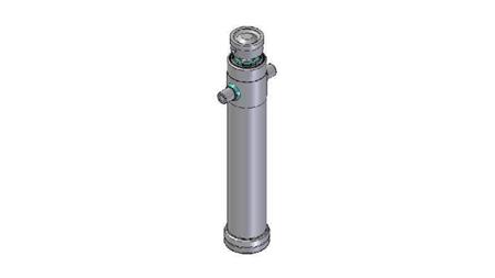 4028S - TELESCOPISK CYLINDER STANDARD/KUGLE 2 TRIN SLAG 1195 DIAMETER 124
