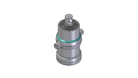 4058F -TELESKOPZYLINDER STANDARD/LOCH 6 STUFEN HUB 1540 FI 190