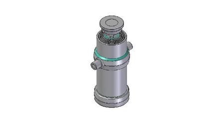 4083S - CILINDRO TELESCOPICO STANDARD/BALL 4 STADI CORSO 1670 DIAMETRO 190