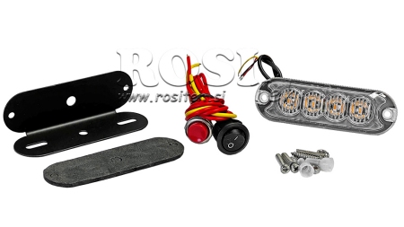 LED STROBOSKOP LAMPA 12/24 V