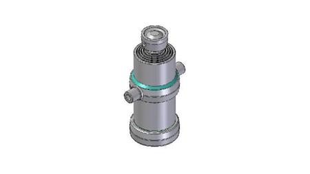 5001S -TELESCOPISK SYLINDER STANDARD/KULE 5 TRINN SLAG 1520 DIAMETER 170
